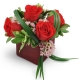 He-Loves-Me 4-red-roses-Flowers to Toronto, Mississauga, Ontario, Alberta, Calgary, Hamilton, Ottawa, Montreal, Winnipeg allover Canada from Karachi, Lahore, Islamabad Pakistan