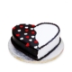 Mixed Flavour Heart Shaped Cake